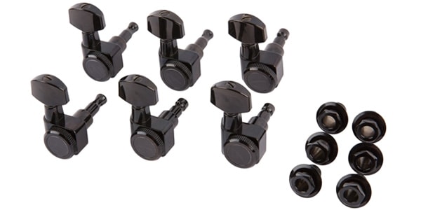 FENDER/LOCKING STRATOCASTER/TELECASTER TUNING MACHINES BLACK