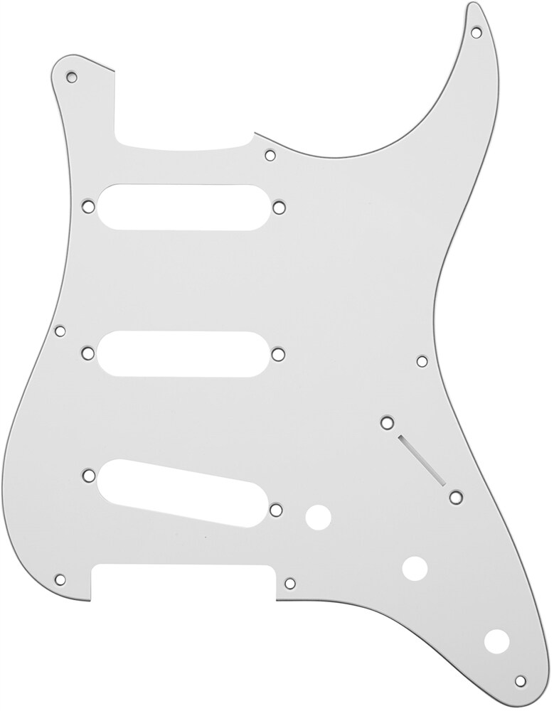 FENDER/Pickguard, Classic 50s Stratocaster 8-Hole 1-Ply White (MIJ