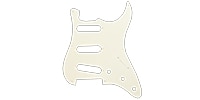 FENDER Pickguard, Classic 50s Stratocaster 8-Hole 1-Ply Vintage WH