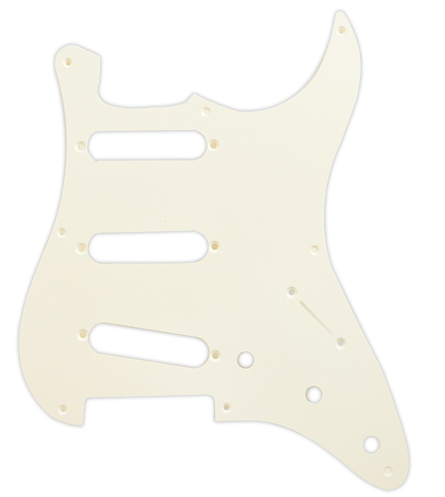 FENDER/Pickguard, Classic 50s Stratocaster 8-Hole 1-Ply Vintage WH