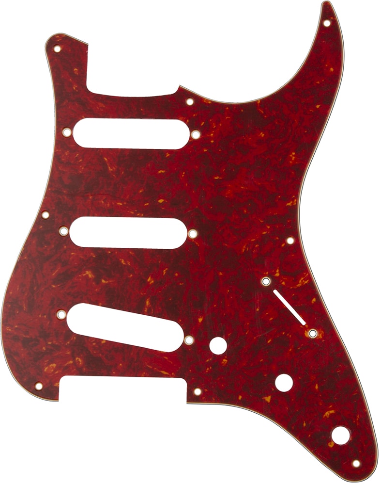 FENDER/Pickguard, Classic 50s Strato 8Hole 4Ply Red Tortoise(MIJ)