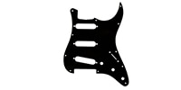 FENDER Pickguard, Classic 60s Stratocaster 11-Hole 1-Ply Black (MIJ