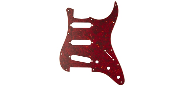 FENDER / Pickguard, Classic 60s Strato 11Hole 4Ply Red Tortoise（MIJ