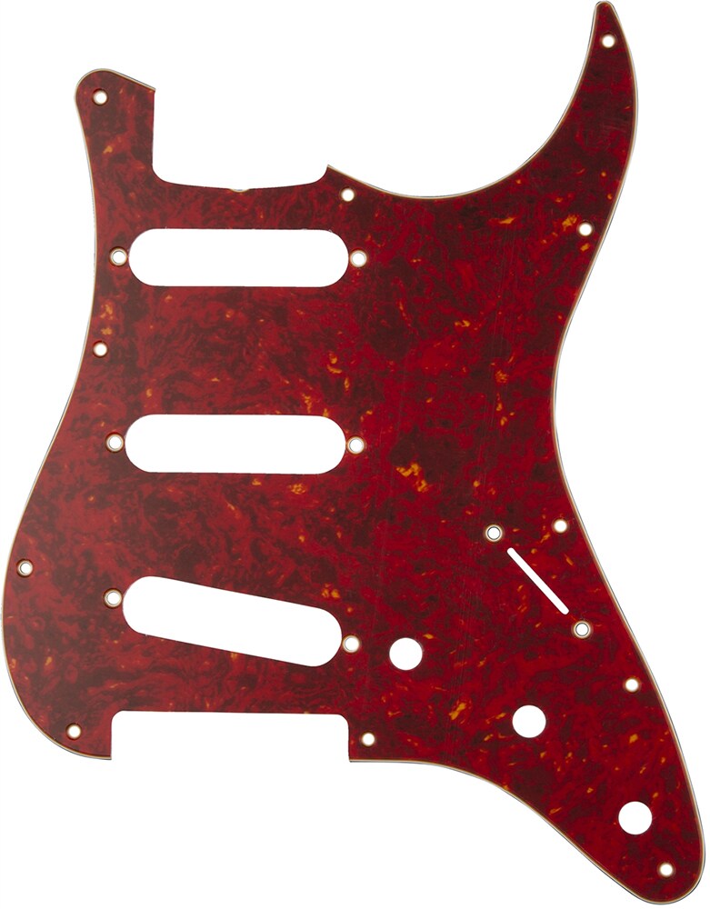 FENDER/Pickguard, Classic 60s Strato 11Hole 4Ply Red Tortoise（MIJ