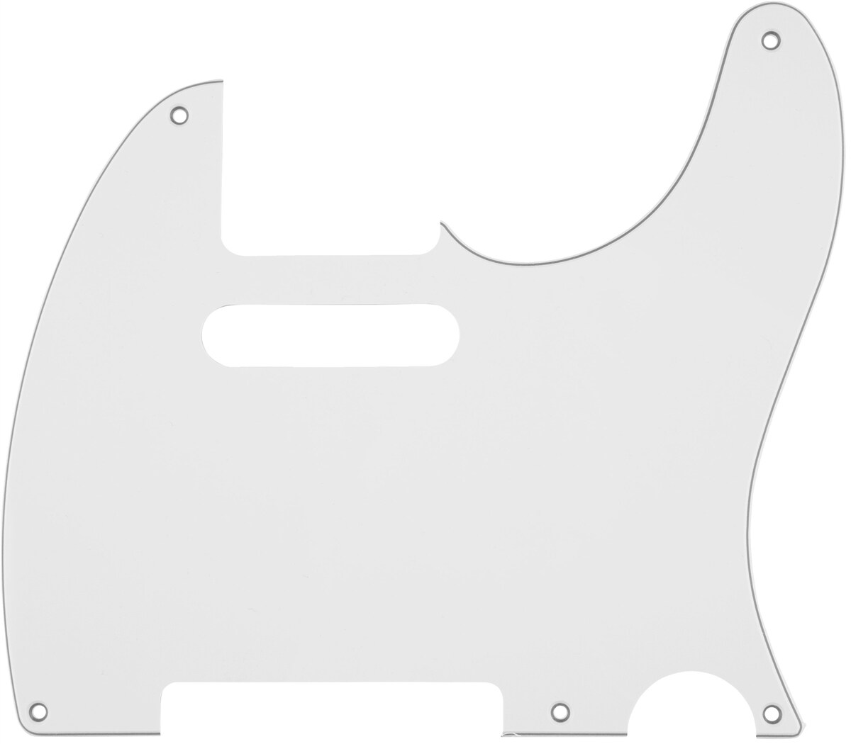 FENDER/Pickguard, Classic 50s Telecaster 5-Hole 1-Ply White (MIJ)