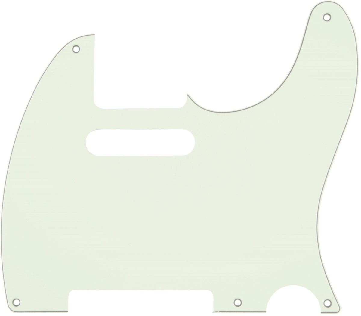 FENDER/Pickguard, Classic 50s Telecaster 5-Hole 3-Ply Mint Ivory (M