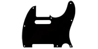 FENDER Pickguard, Classic 60s Telecaster 8-Hole 1-Ply Black (MIJ)