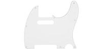 FENDER Pickguard, Classic 60s Telecaster 8-Hole 1-Ply White (MIJ)