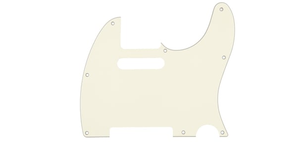 FENDER ( フェンダー )  / Pickguard, Classic 60s Telecaster 8Hole 1Ply Vintage WH　MIJ