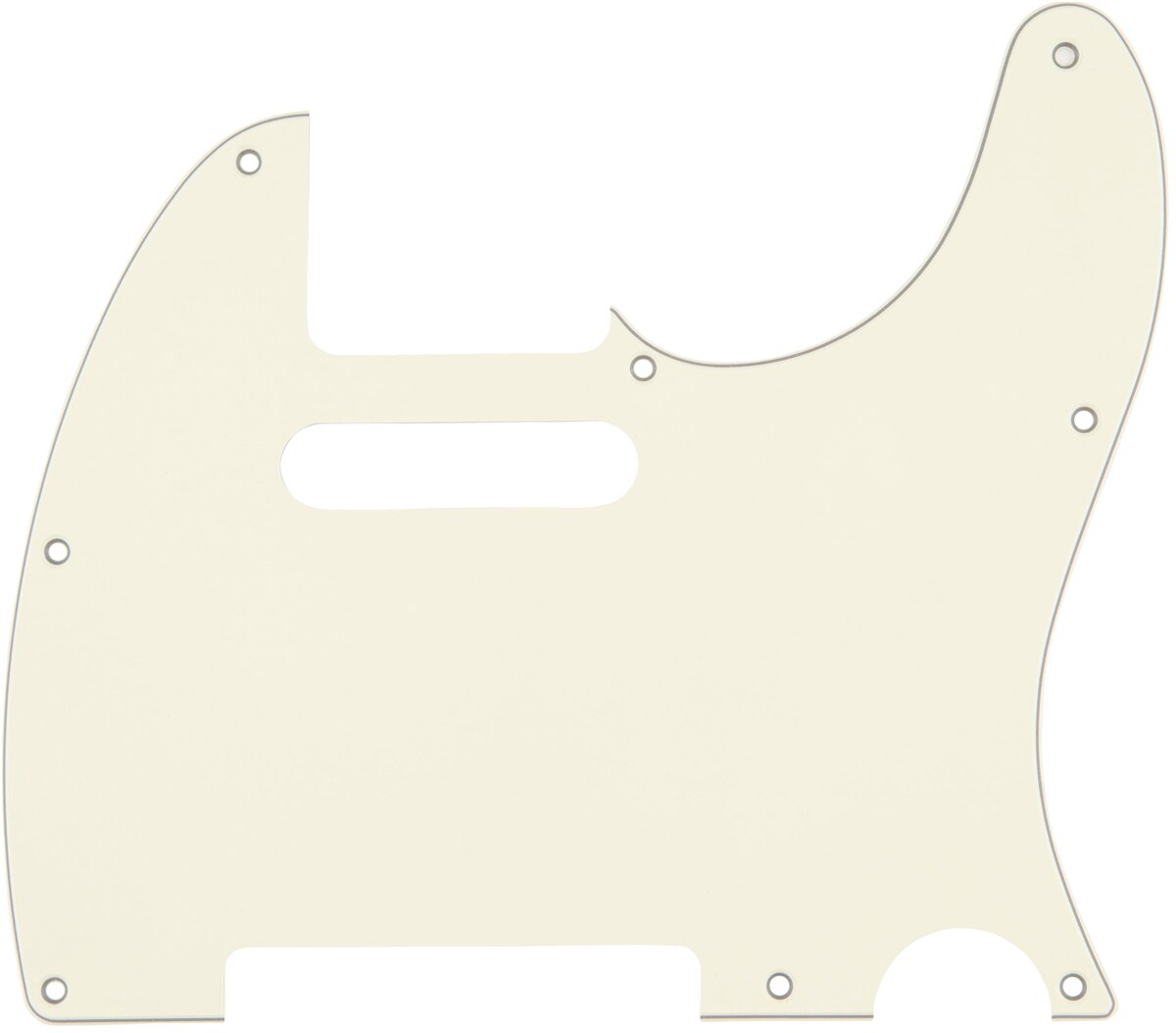 FENDER/Pickguard, Classic 60s Telecaster 8Hole 1Ply Vintage WH　MIJ