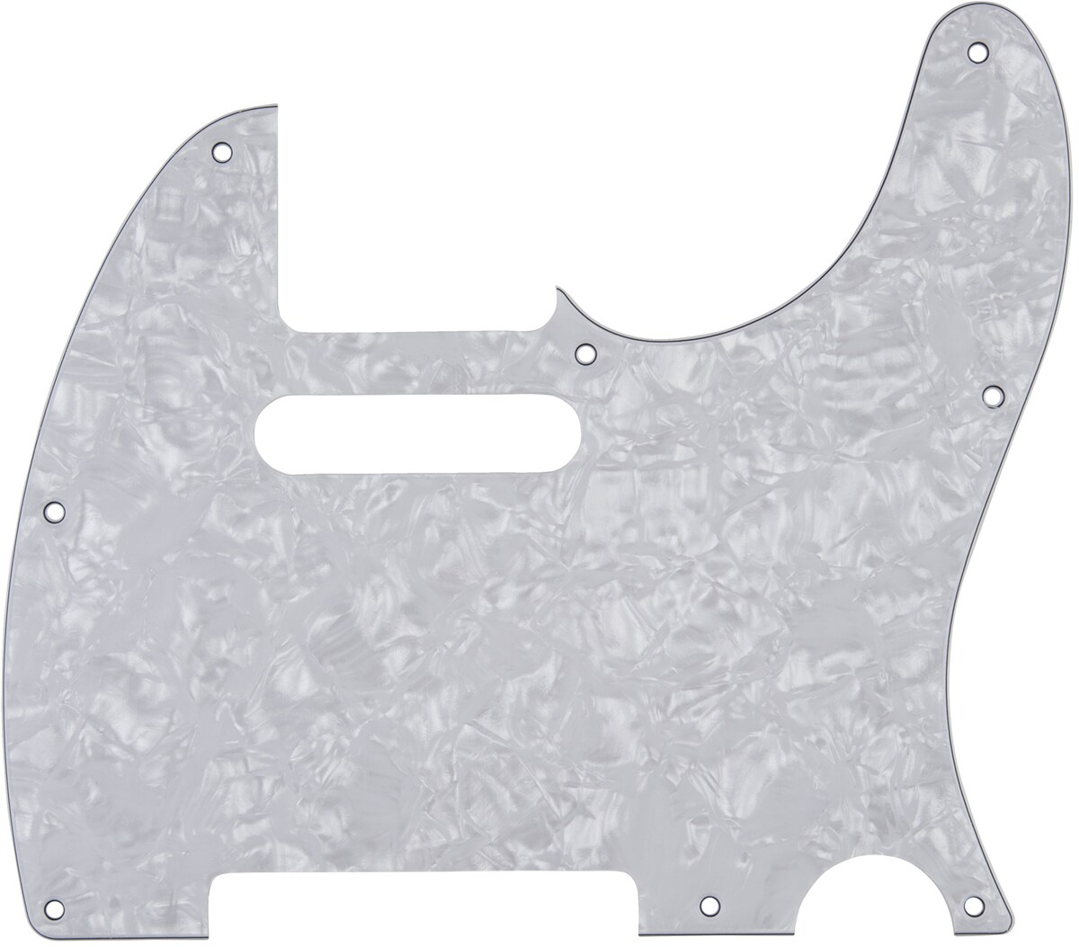 FENDER/Pickguard, Classic 60s Telecaster 8-Hole 4-Ply White Peal (M