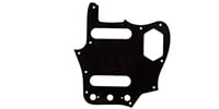 FENDER Pickguard, Classic 60s Jaguar 10-Hole 1-Ply Black (MIJ)