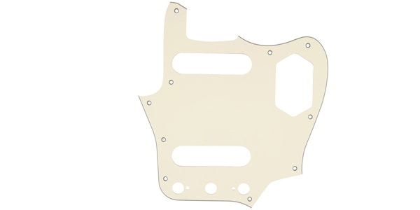FENDER / Pickguard, Classic 60s Jaguar 10-Hole 3-Ply Vintage WH (MIJ