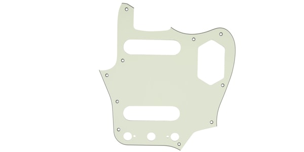 FENDER / Pickguard, Classic 60s Jaguar 10-Hole 3-Ply Mint Ivory (MIJ)