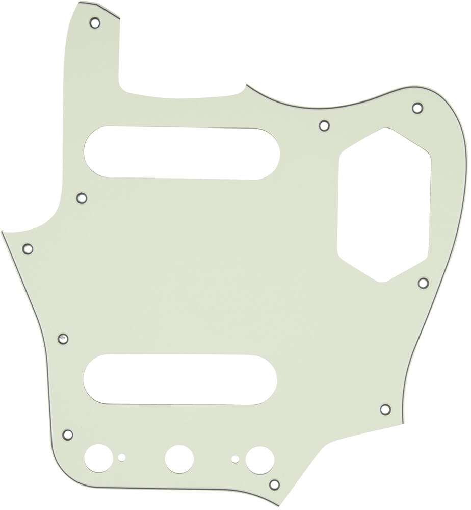 FENDER/Pickguard, Classic 60s Jaguar 10-Hole 3-Ply Mint Ivory (MIJ)