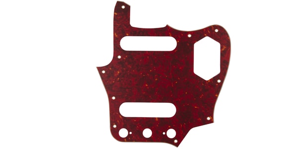 FENDER / Pickguard, Classic 60s Jaguar 10Hole 4Ply Red Tortoise MIJ