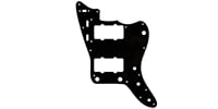 FENDER Pickguard, Classic 60s Jazzmaster 12-Hole 1-Ply Black (MIJ)