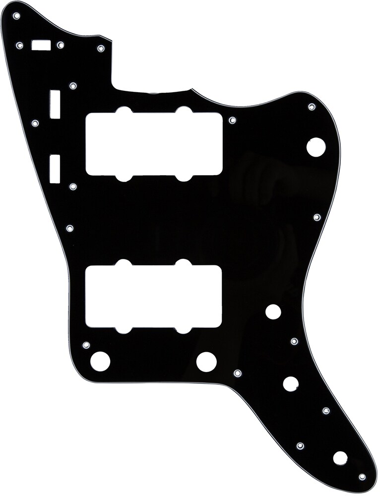 FENDER/Pickguard, Classic 60s Jazzmaster 12-Hole 3-Ply Black MIJ