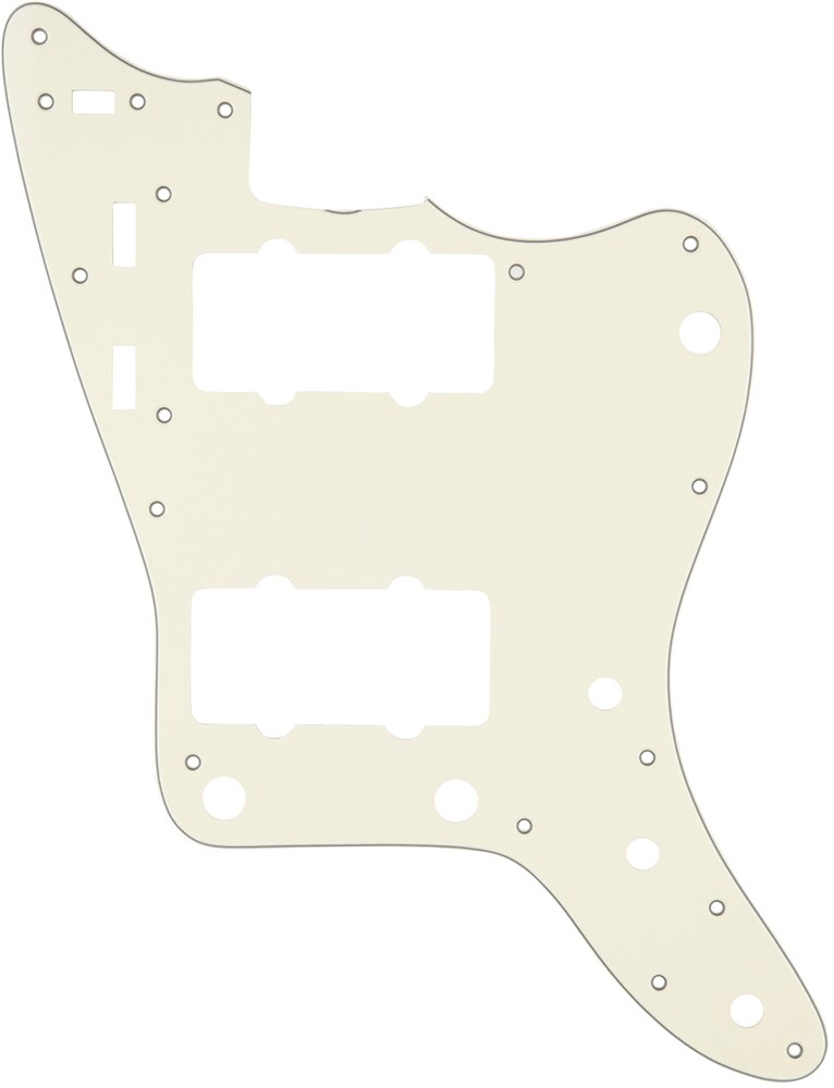 FENDER/Pickguard, Classic 60s Jazzmaster 12-Hole 3-PlyVintage White