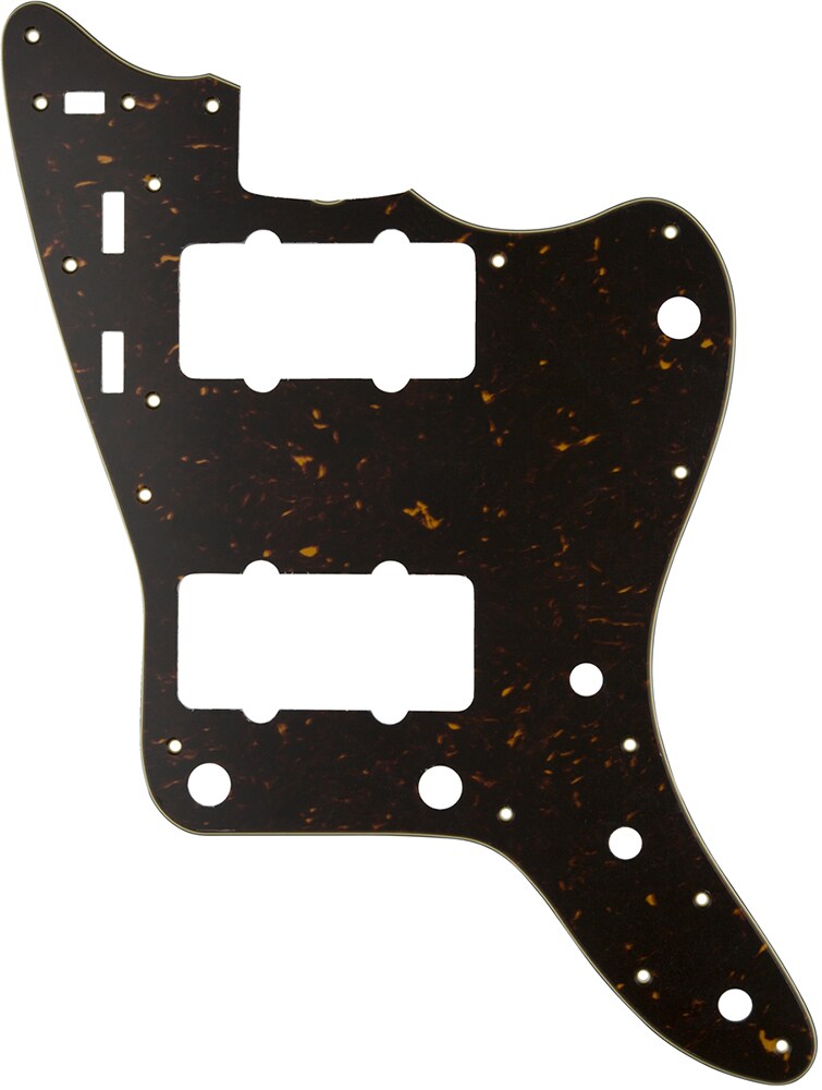 FENDER/Pickguard, Classic 60s Jazzmaster 12-Hole 4-Ply Mint Tortois