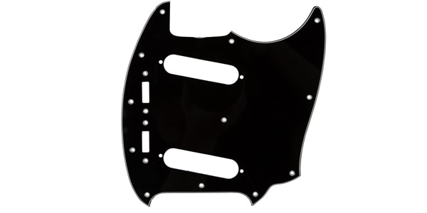 FENDER / Pickguard, Classic 60s Mustang 12-Hole 3-Ply Black (MIJ)