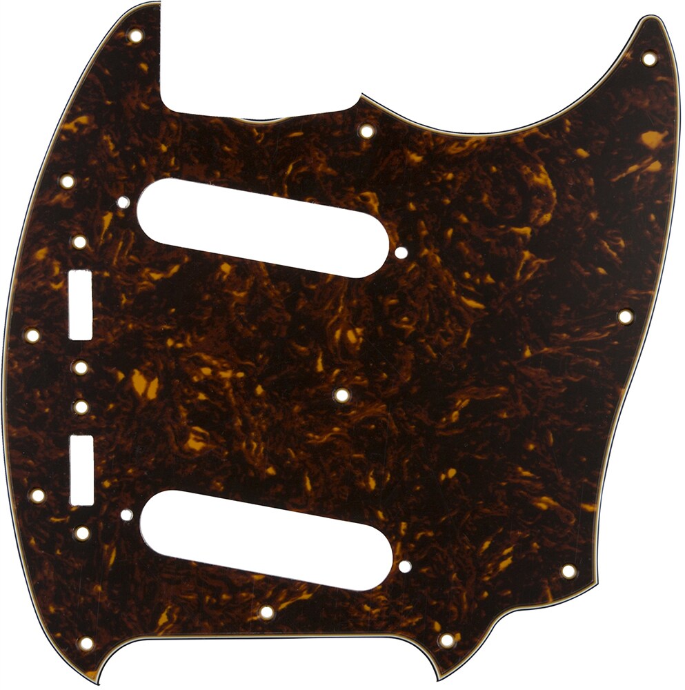 FENDER/Pickguard, Classic 60s Mustang 12-Hole 3-Ply Tortoise Shell