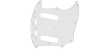 FENDER Pickguard, Classic 70s Mustang 12-Hole 1-Ply White (MIJ)