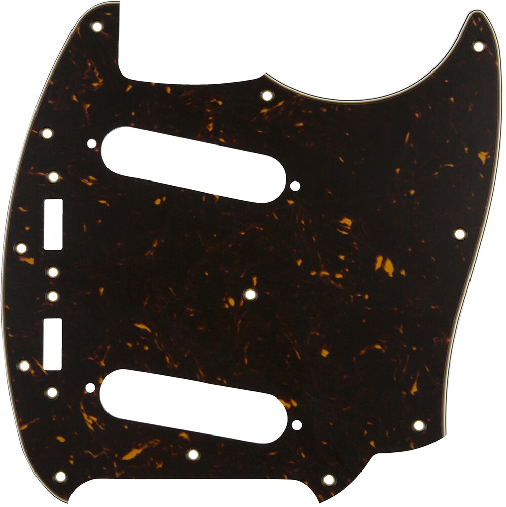 FENDER/Pickguard, Classic 70s Mustang 12-Hole 4-Ply Tortoise Shell