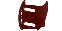 FENDER Pickguard, Classic 70s Mustang 12-Hole 4-Ply Red Tortoise Sh