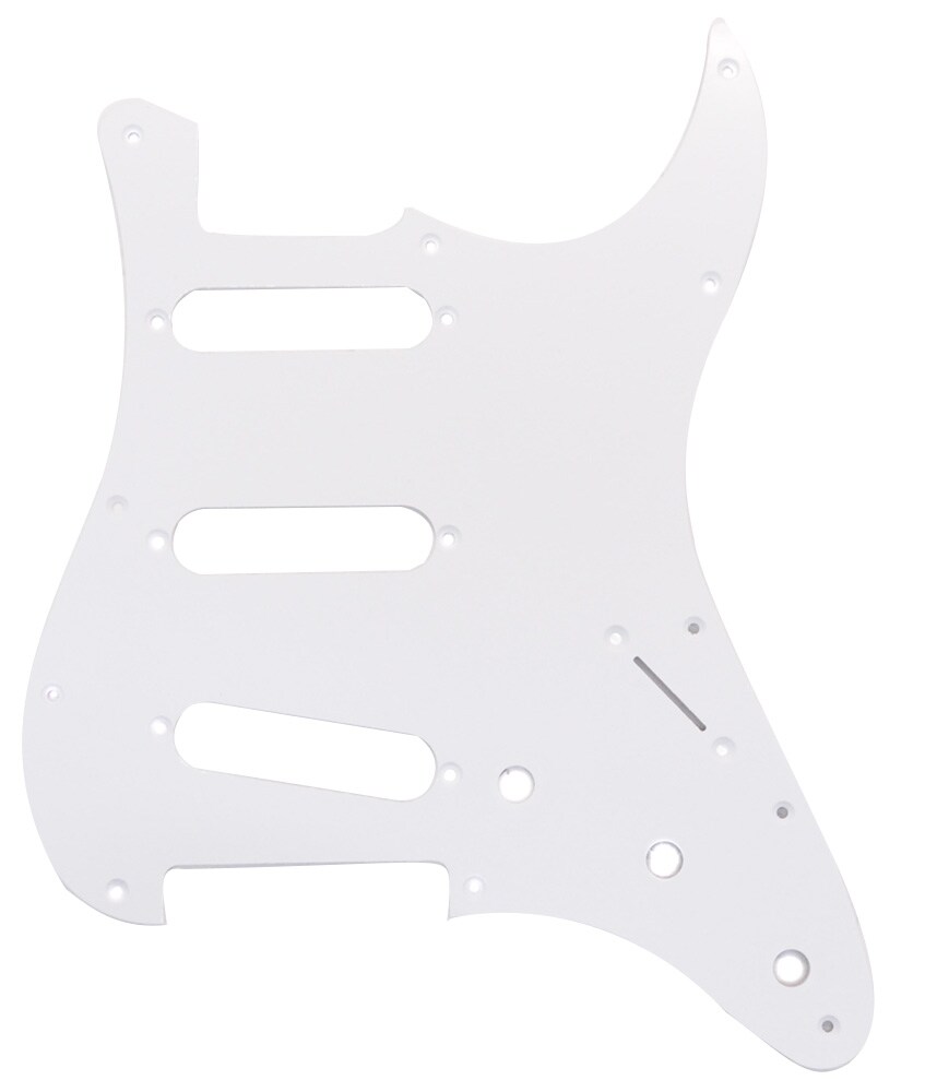 FENDER/Pickguard, Classic 70s Stratocaster 11-Hole 1-Ply White (MIJ