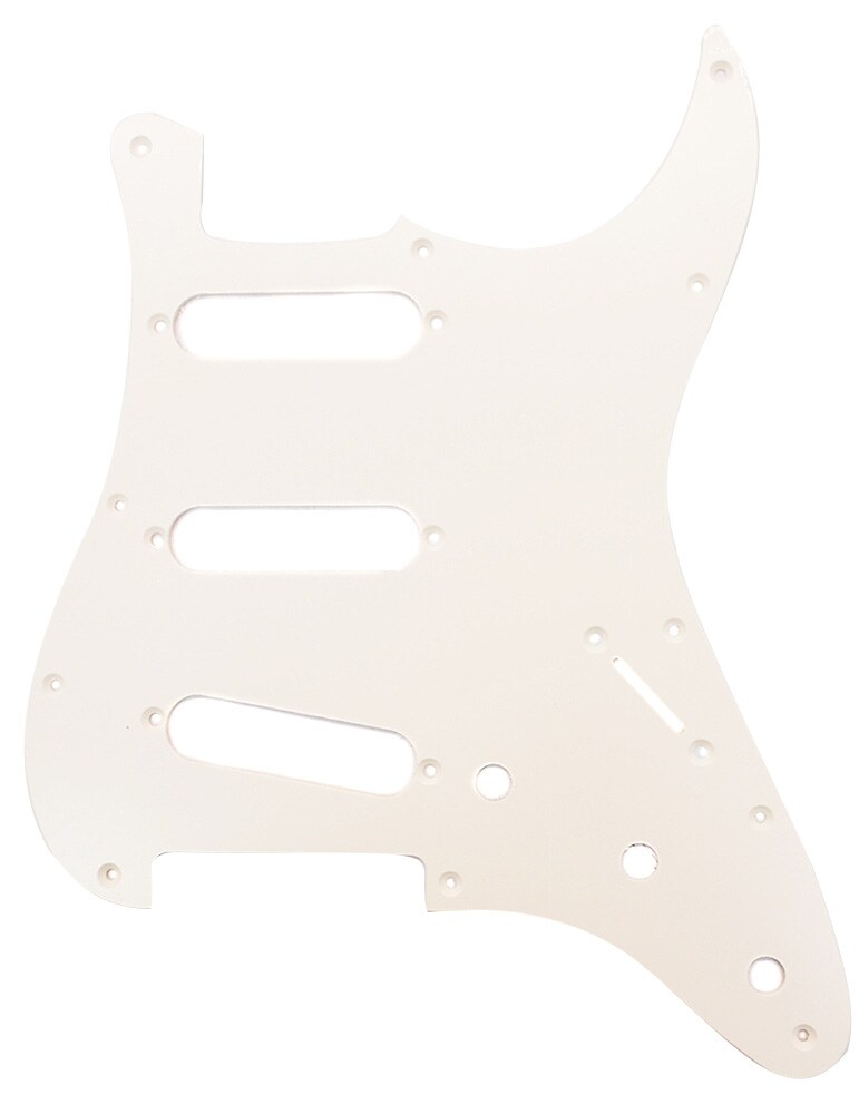 FENDER/Pickguard, Classic 70s Stratocaster 11-Hole 1-Ply Vintage Wh