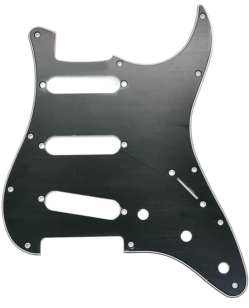 FENDER/Pickguard, Classic 70s Stratocaster 11-Hole 3-Ply Black (MIJ