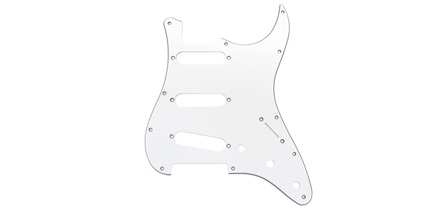 FENDER / Pickguard, Classic 70s Stratocaster 11-Hole 3-Ply White (MIJ