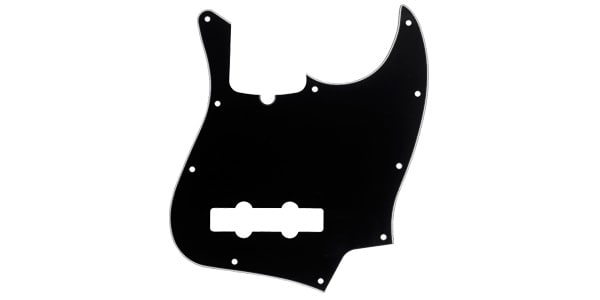 10-Hole Contemporary Jazz Bass Pickgurd Black