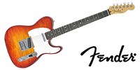 FENDER Custom Deluxe Telecaster Faded Cherry Burst