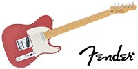 FENDER Custom Deluxe Telecaster Candy Red