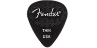 FENDER 351 SHAPE WAVELENGTH CELLULOID PICKS Black, Thin