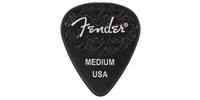 FENDER 351 SHAPE WAVELENGTH CELLULOID PICKS Black, Medium