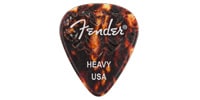 FENDER 351 SHAPE WAVELENGTH CELLULOID PICKS Tortoise Shell, Heavy