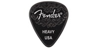 FENDER 351 SHAPE WAVELENGTH CELLULOID PICKS Black‚ Heavy