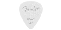 FENDER 351 SHAPE WAVELENGTH CELLULOID PICKS White, Heavy