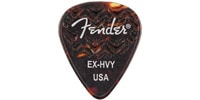 FENDER 351 SHAPE WAVELENGTH CELLULOID PICKS Tortoise Shell,EX Heavy