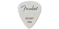 FENDER 351 SHAPE WAVELENGTH CELLULOID PICKS White, Extra Heavy