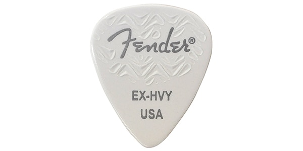 351 SHAPE WAVELENGTH CELLULOID PICKS White, Extra Heavy