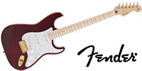 FENDER Ritchie Kotzen Stratocaster Transparent Red Burst