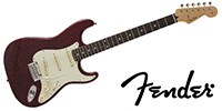 FENDER MIJ Hybrid 60s Stratocaster Transparent Red