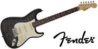 FENDER MIJ Hybrid 60s Stratocaster Transparent Black