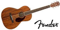 FENDER PM-2 Parlor NE All-Mahogany NATURAL