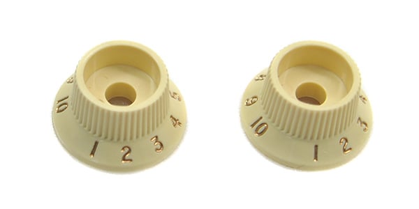 FENDER / S-1 Switch Stratocaster Knob Aged White (2)