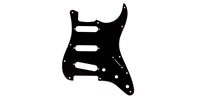 FENDER / 11-Hole Modern 1-Ply Stratocaster S/S/S Pickguard